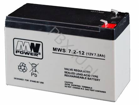 Akumulator AGM MWS 12V 7.2AH