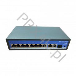 Switch MWS 10/100 Mb 8 portów PoE, 2 up, 1 SFP