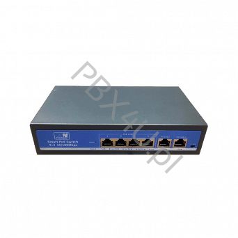 Switch MWS 10/100 Mb 4 porty PoE, 2 up