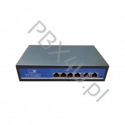 Switch MWS 100/1000 Mb 4 porty PoE, 2 up